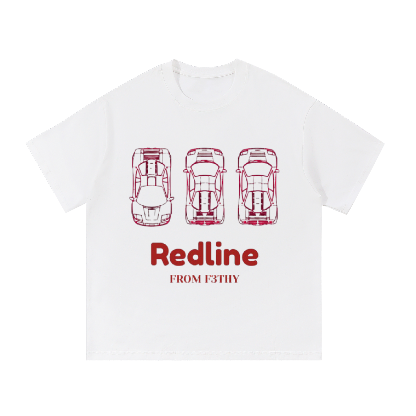 F3THY "Redline" Triple Supercar Overhead Graphic Tee