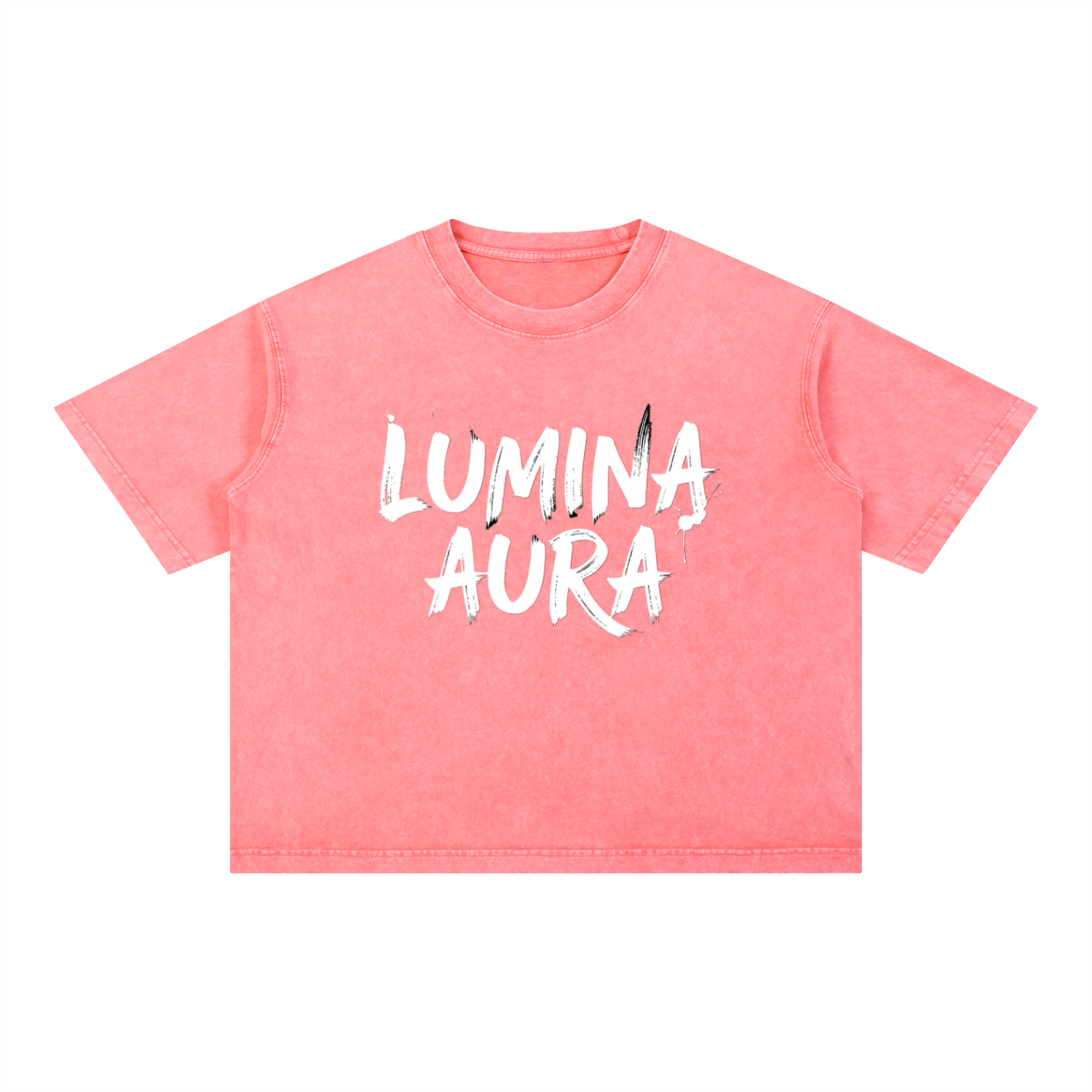F3THY "Lumina Aura" Washed Crop Tee