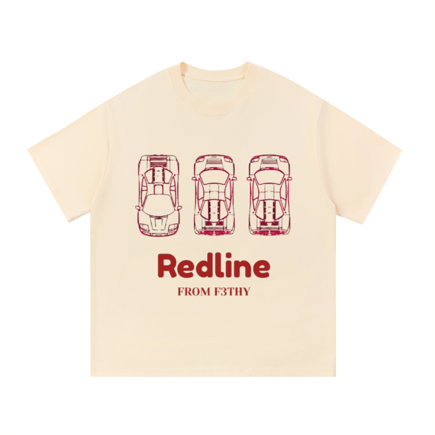 F3THY "Redline" Triple Supercar Overhead Graphic Tee