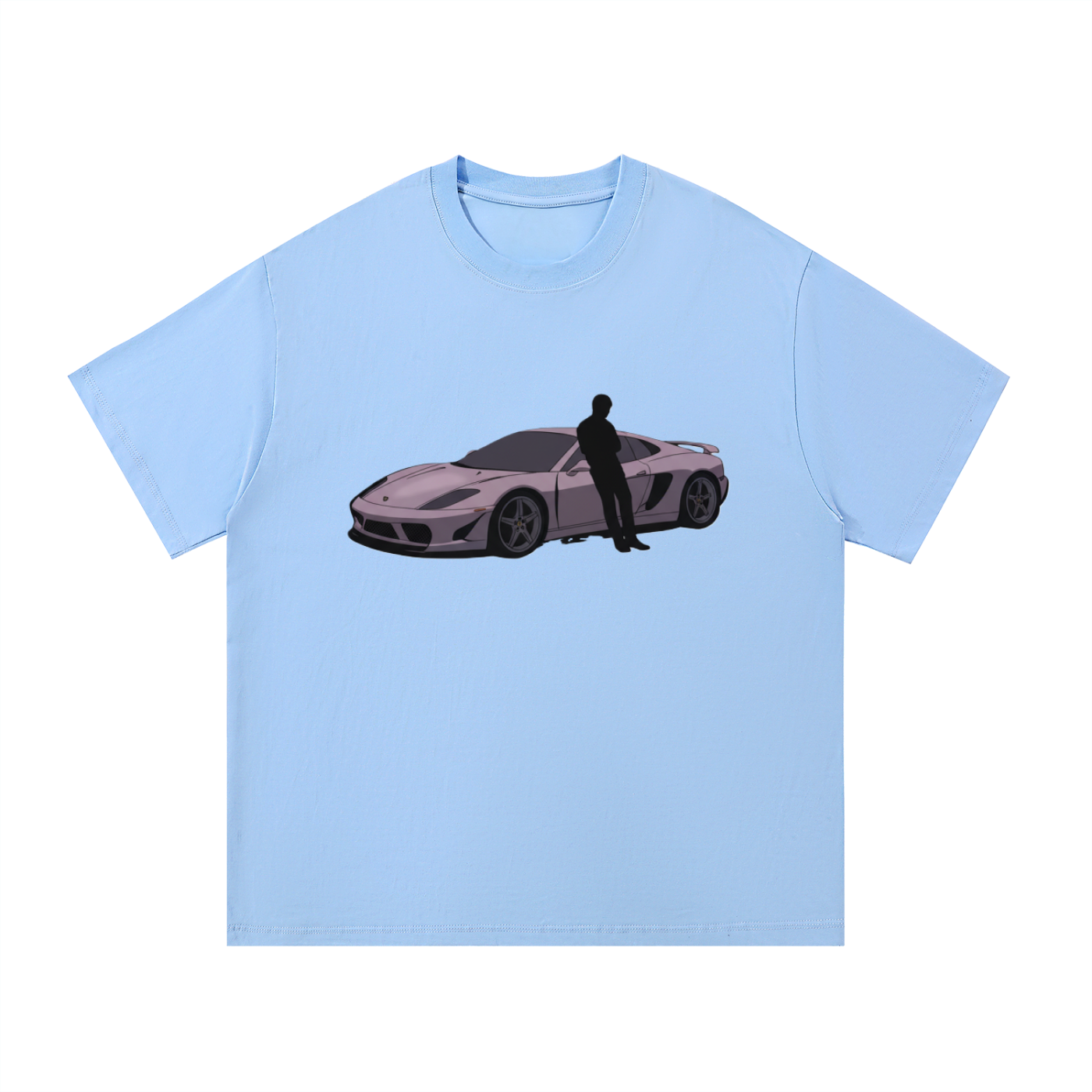 F3THY Silhouette Supercar Anime Graphic Tee