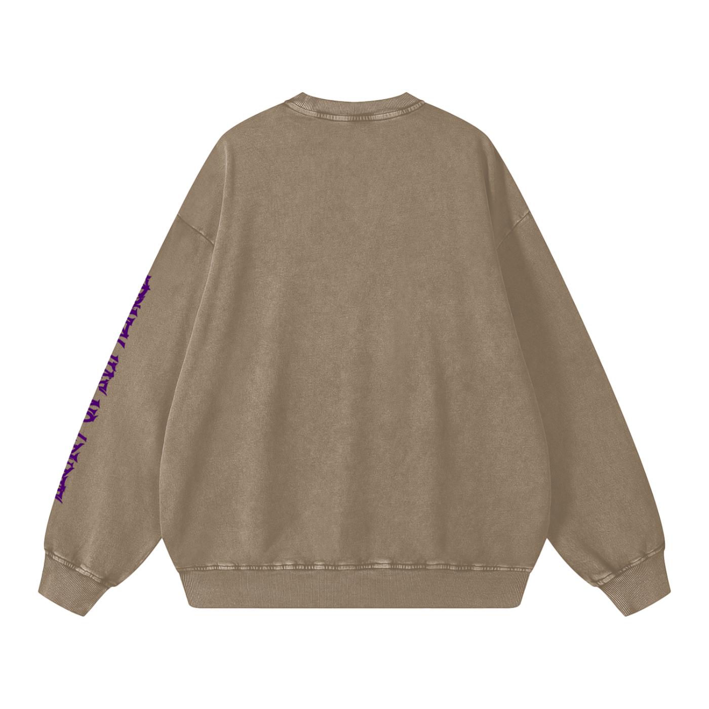 ODMPOD F3THY “FRENZY” snow washed crewneck sweatshirt, soft cotton fabric with a relaxed fit and stylish design.