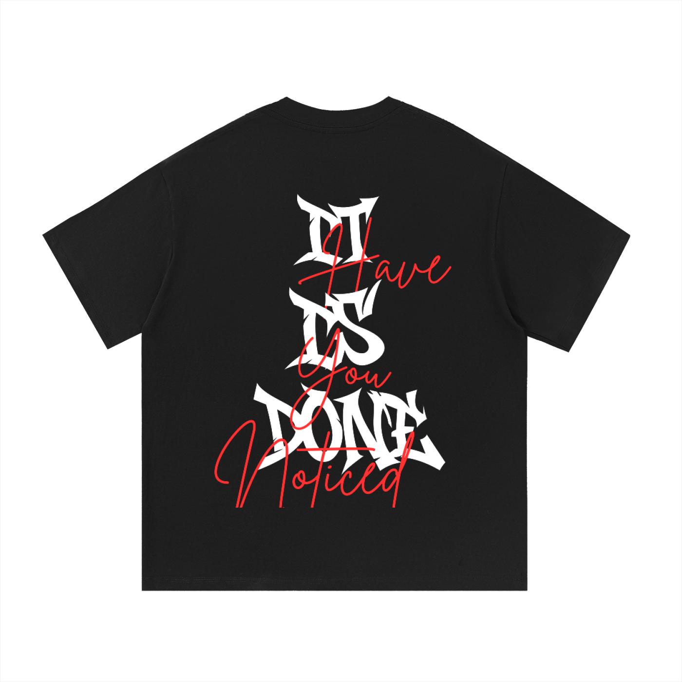 ODMPOD Fearless Faith T-shirt featuring front and back print with bold lettering and graphic design on soft fabric.