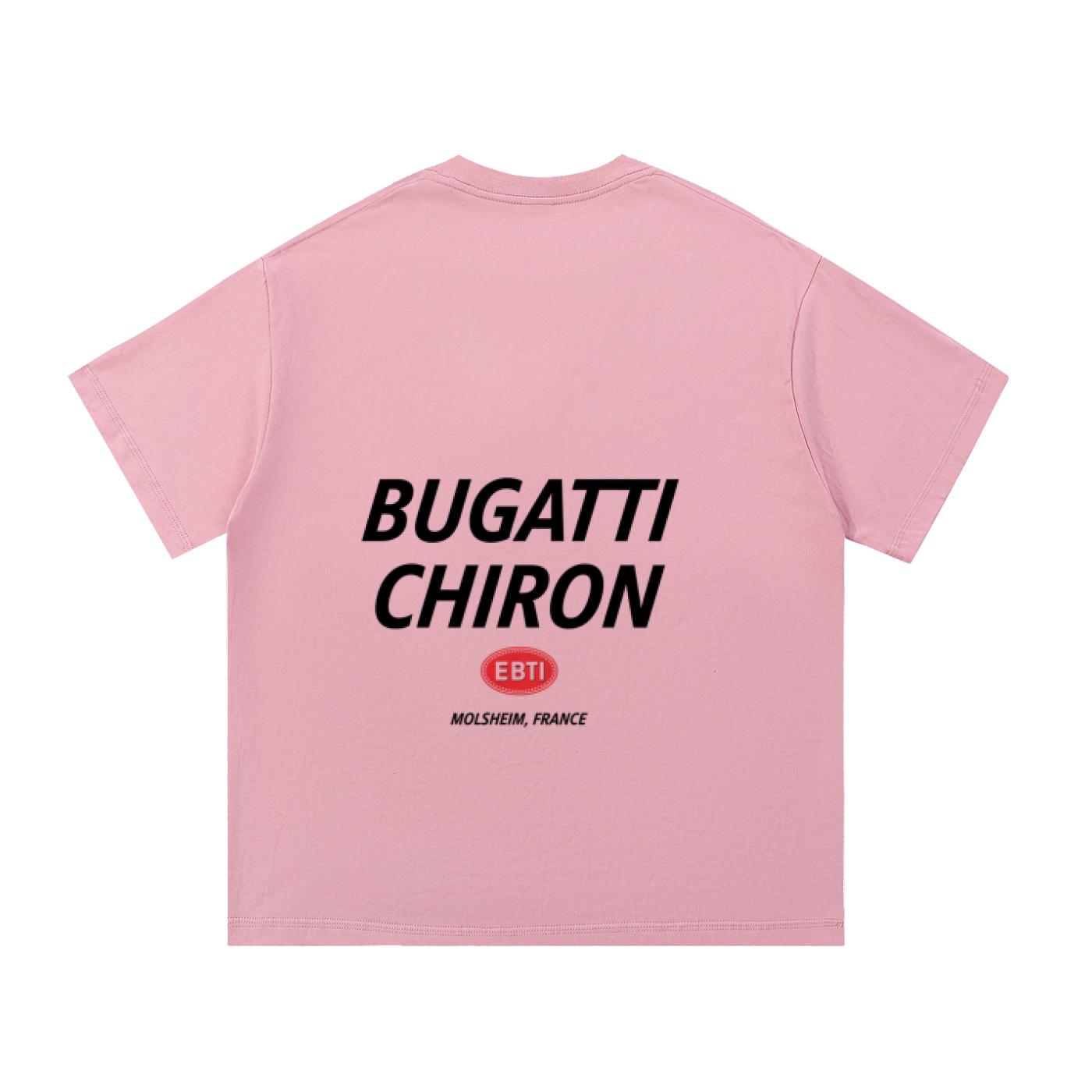 ODMPOD F3THY Bugatti Chiron T-shirt featuring a sleek Bugatti Chiron design on a comfortable black tee.