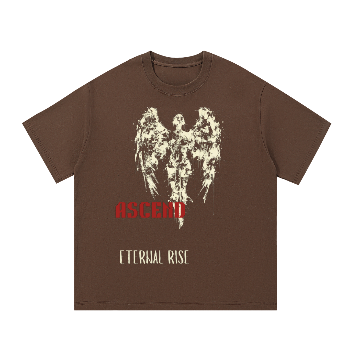 ODMPOD F3THY ‘Ascend Beyond The Mortal’ T-shirt with front and back print, featuring bold graphic design and stylish fit.