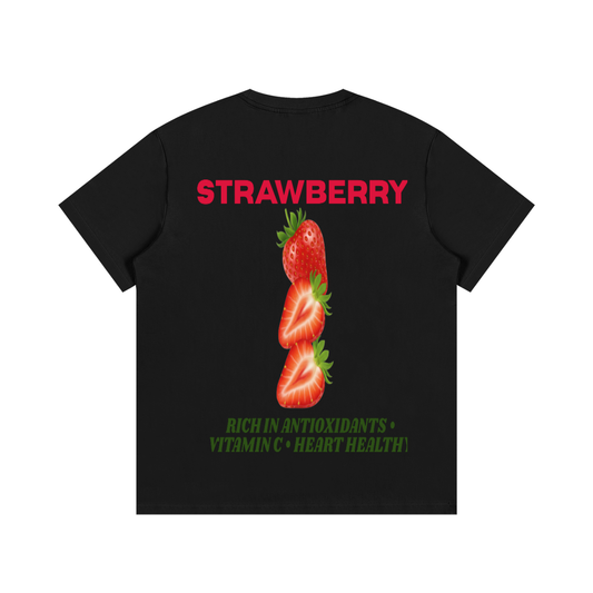 F3THY Fruits Front & Back Print – Blue, Green & Orange