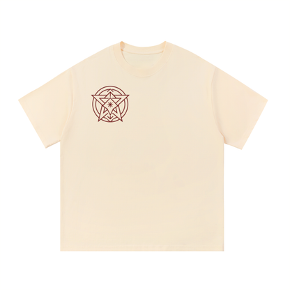 ODMPOD F3THY "Silence Built This" front and back print T-shirt, casual men's tee with bold graphic design.