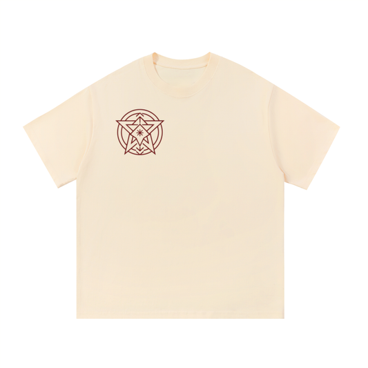 ODMPOD F3THY "Silence Built This" front and back print T-shirt, casual men's tee with bold graphic design.