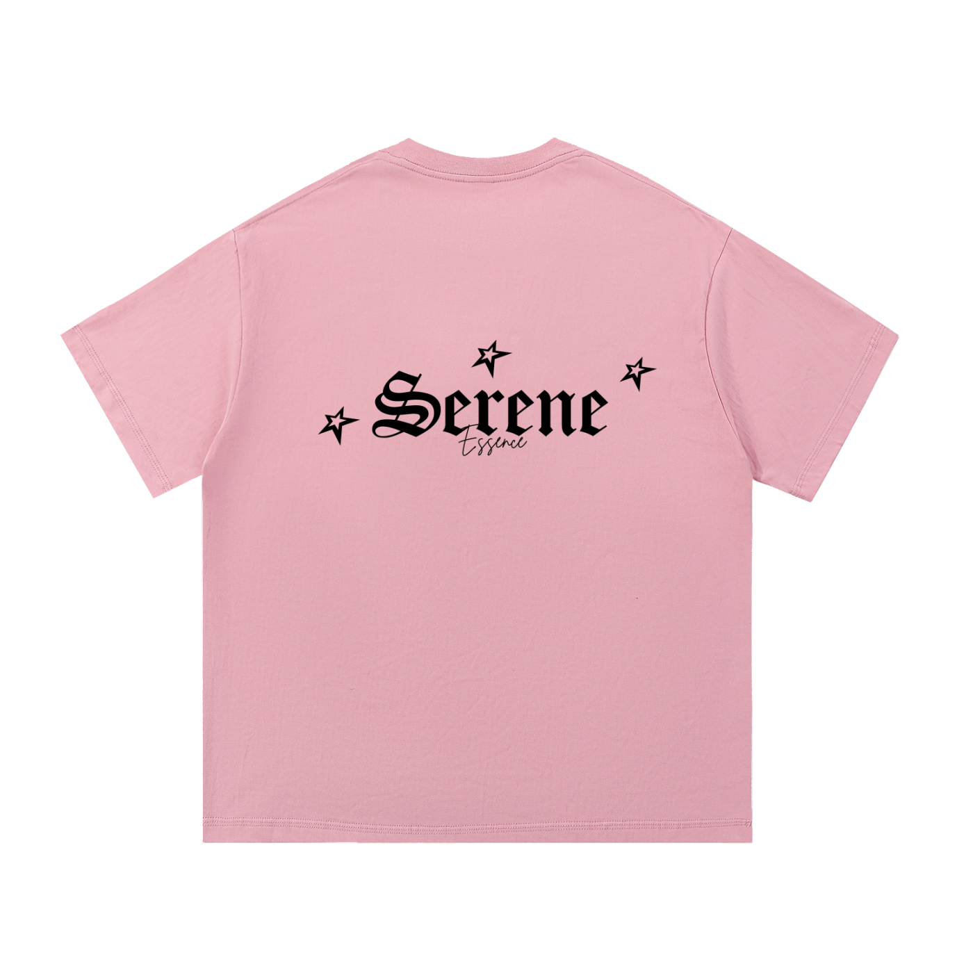 ODMPOD F3THY Serene Washed Oversized Tee in apricot, pink, and blue with a relaxed fit and soft washed fabric.