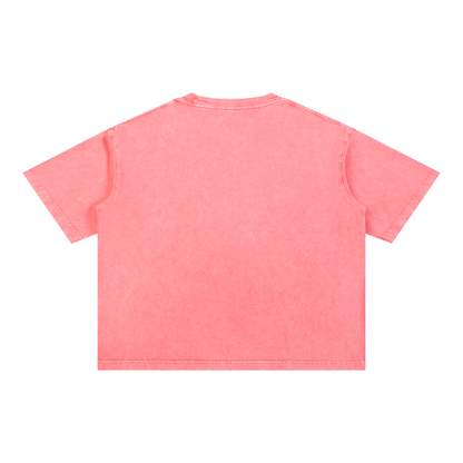 F3THY "Lumina Aura" Washed Crop Tee