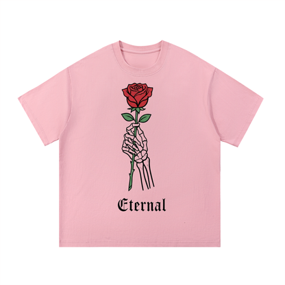 F3THY Eternal Rose Portrait Cotton Tee – Black