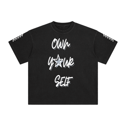 F3THY “Own Your Self” & Sleeves Print T-shirt