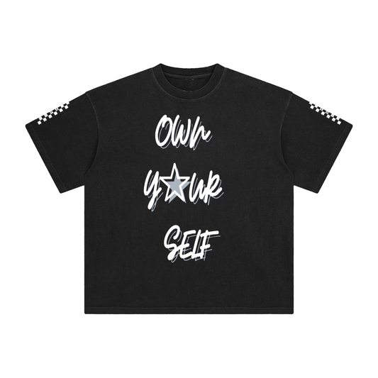 F3THY “Own Your Self” & Sleeves Print T-shirt