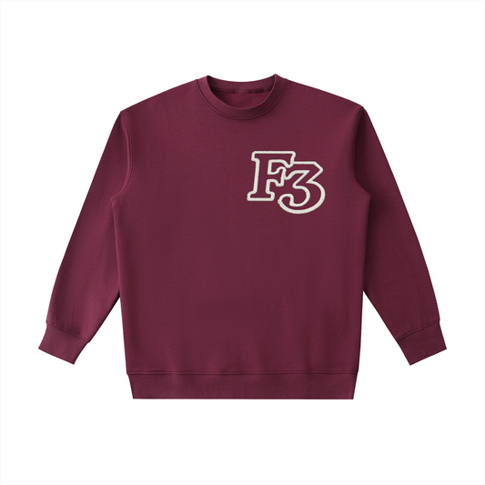 F3THY F3 Heavyweight Oversized Crewneck