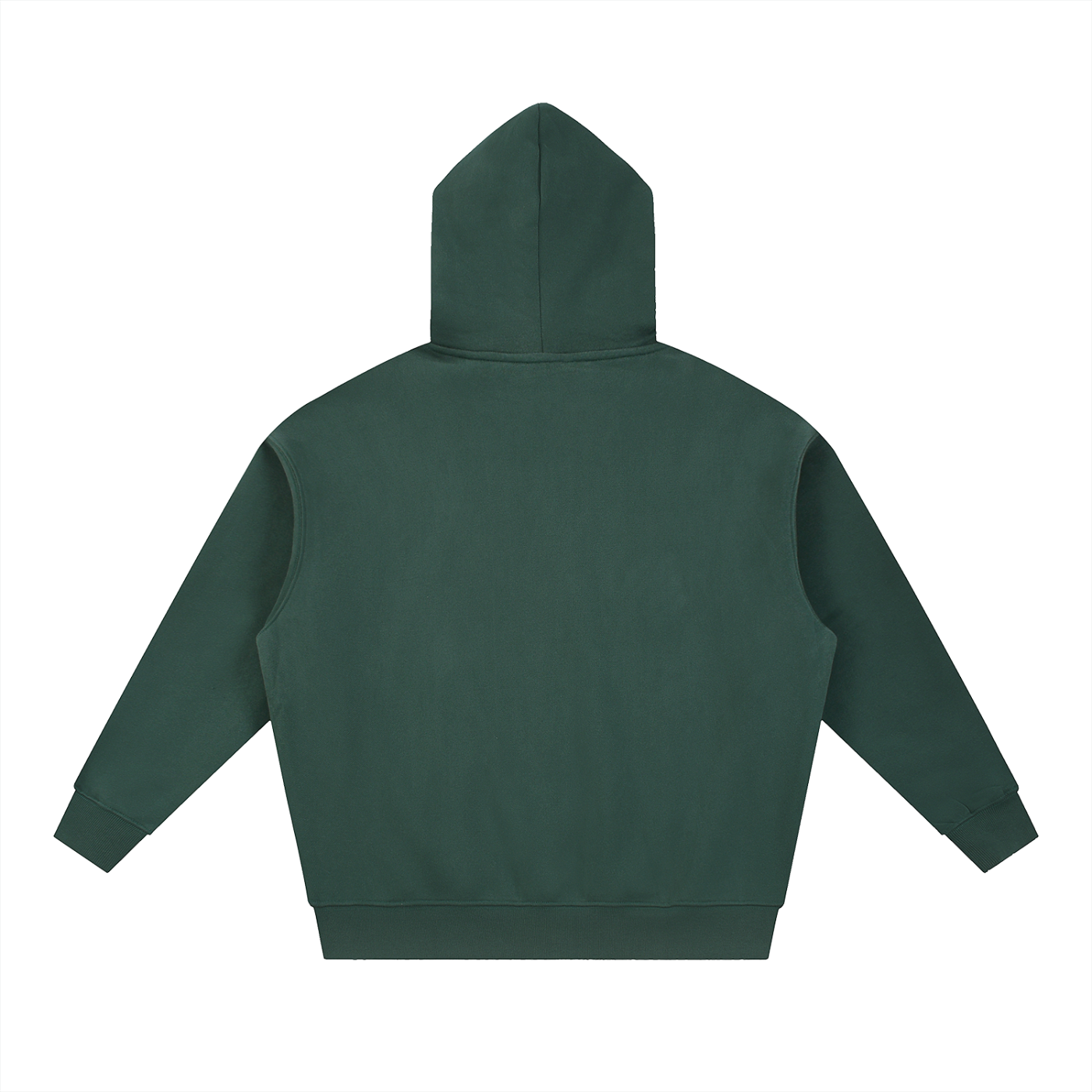 ODMPOD F3THY oversized boxy fleece hoodie, streetwear style with a relaxed fit and cozy fleece material, shown front view.