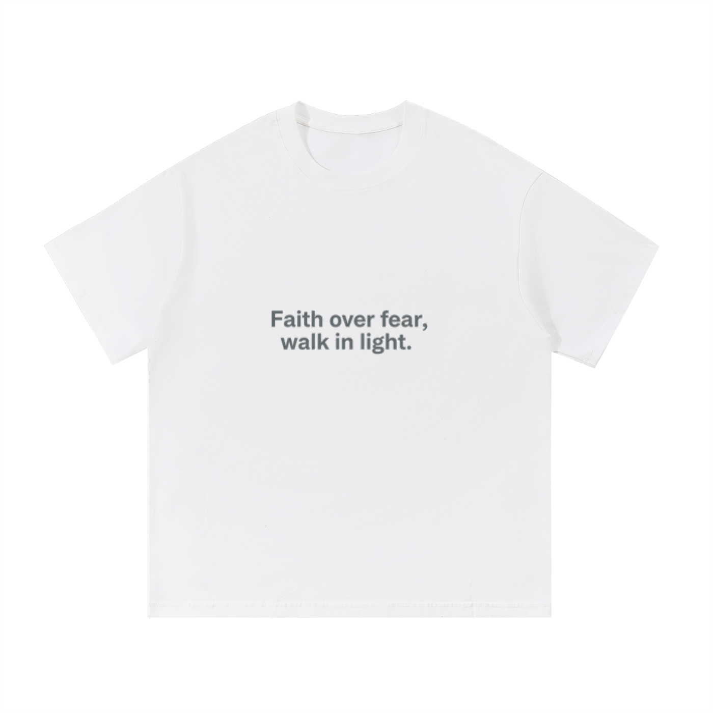 Black F3THY risen. T-shirt by ODMPOD featuring bold graphic design and comfortable fit, shown on a plain background.