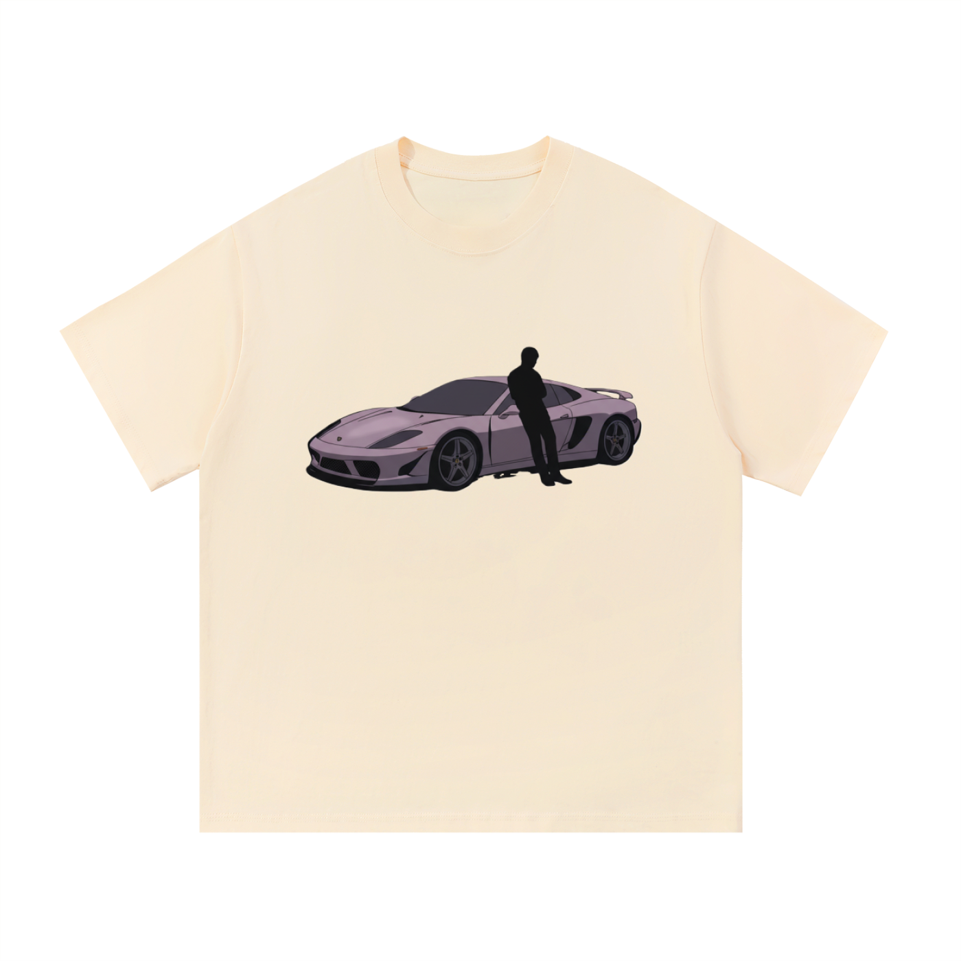 F3THY Silhouette Supercar Anime Graphic Tee