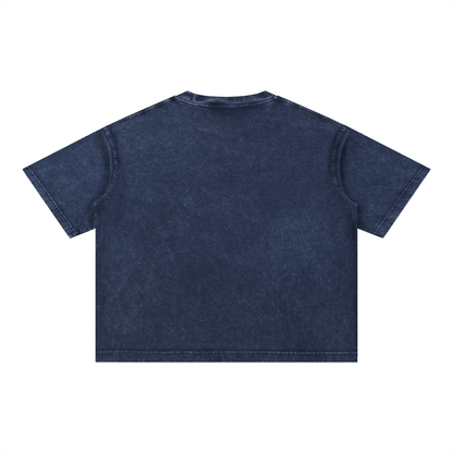 F3THY "Lumina Aura" Washed Crop Tee