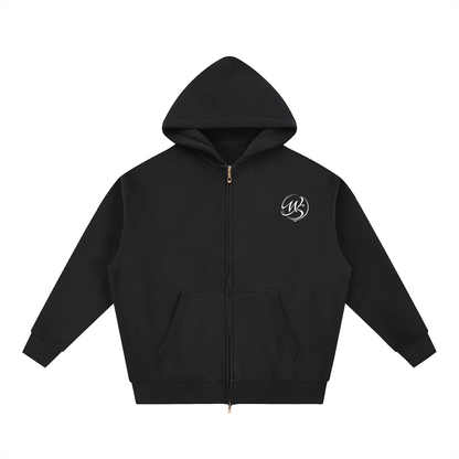 ODMPOD F3THY oversized boxy fleece hoodie featuring a relaxed streetwear style, shown in a cozy, soft fleece fabric.