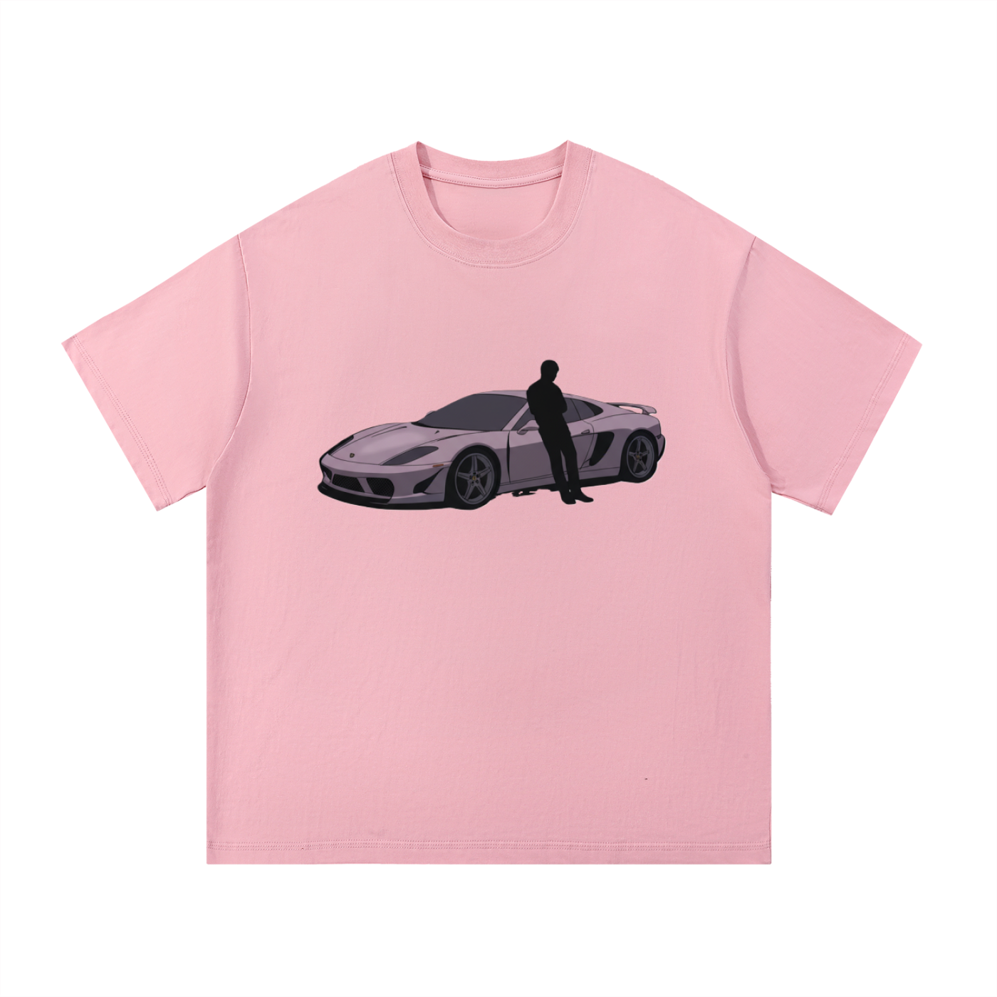 F3THY Silhouette Supercar Anime Graphic Tee