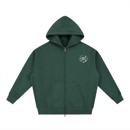 Oversized ODMPOD F3THY fleece hoodie in boxy streetwear style, featuring a cozy, chunky fleece fabric and relaxed fit.